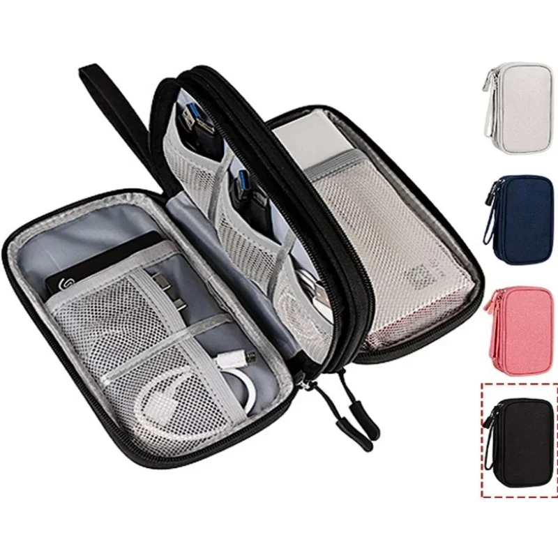 Travel Accessories Bag - กระเป๋าเก็บสายชาร์จแบบพกพา กระเป๋าเก็บอุปกรณ์ดิจิทัล กระเป๋าเก็บสายชาร์จและสายดาต้า USB อุปกรณ์จัดเก็บอุปกรณ์อิเล็กทรอนิกส์กันน้ำ