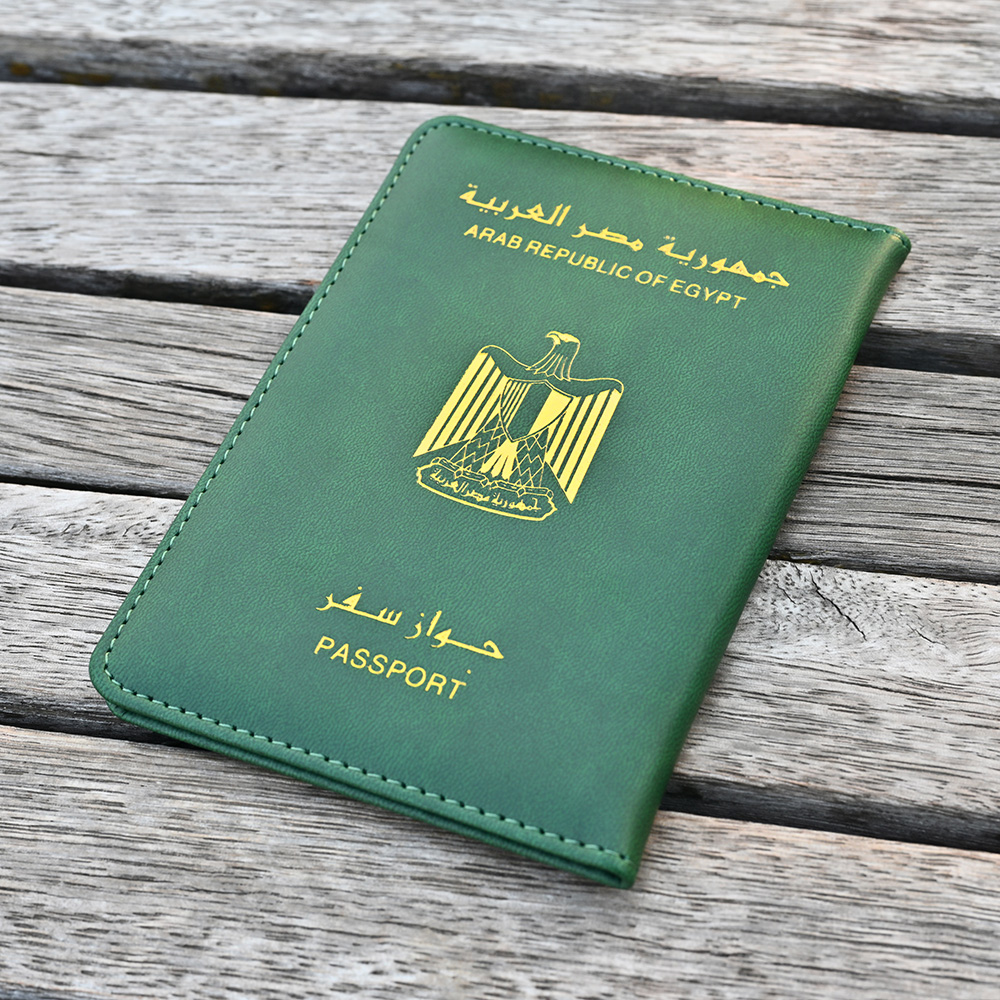Travel Accessories Egypt - ปกหนังสือเดินทางสาธารณรัฐอาหรับอียิปต์ ปกหนังสือเดินทางสำหรับเดินทางไปอียิปต์ สำหรับใส่หนังสือเดินทางแบบปก สามารถปรับแต่งได้