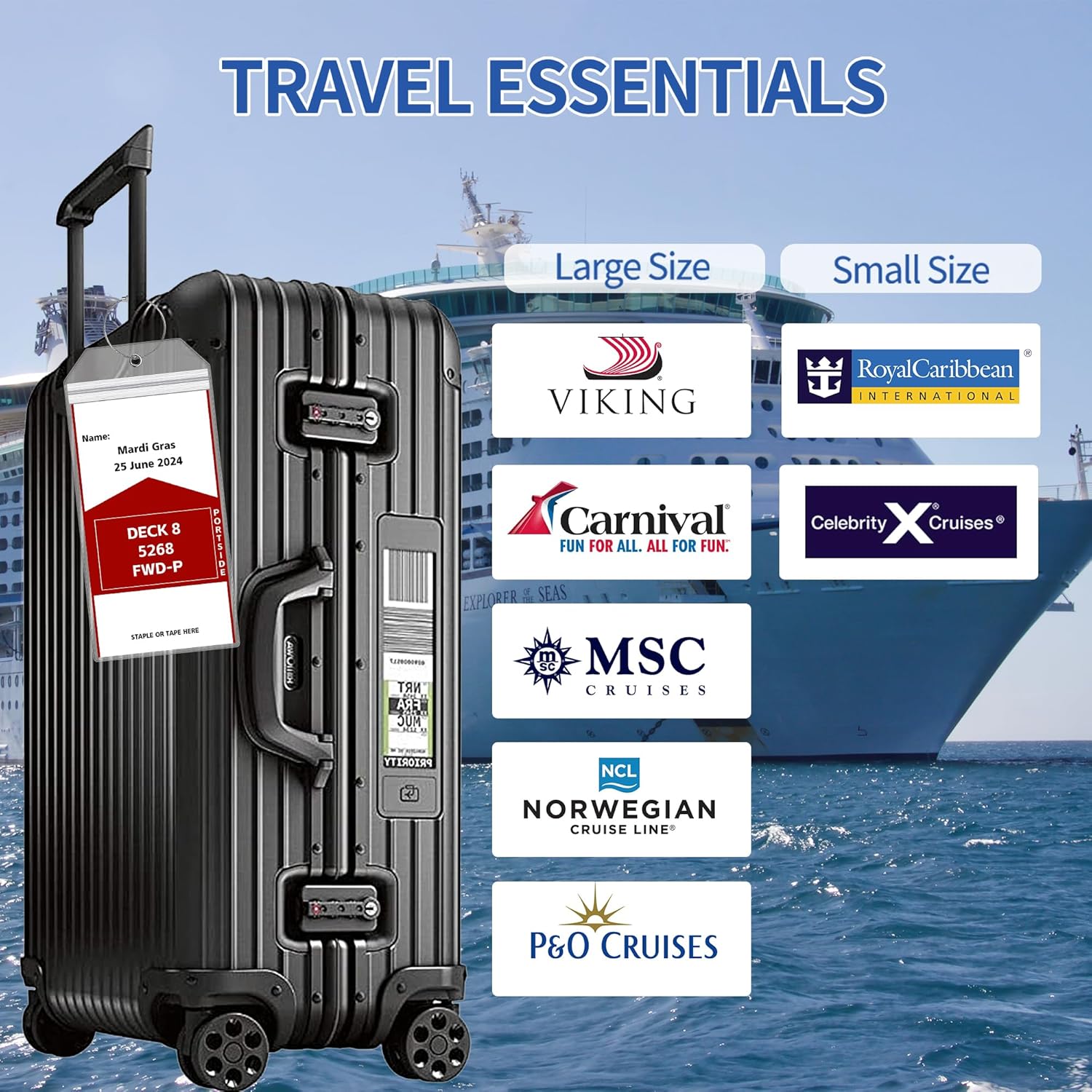 ป้ายติดกระเป๋าเดินทาง PVC ขนาด - Travel Accessories International บทวิจารณ์และราคา
