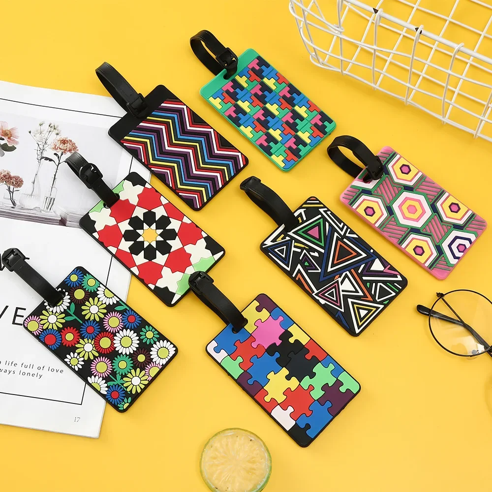 1ชิ้นป้ายป้ายกระเป๋าเรขาคณิตกร - Travel Accessories International บทวิจารณ์และราคา
