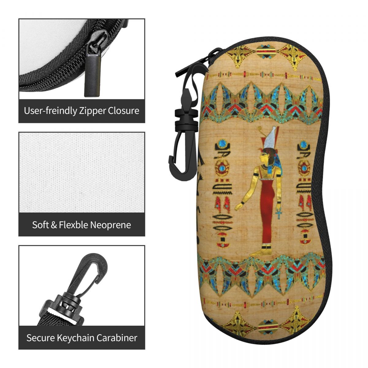 กล่องใส่แว่นตาลายสัญลักษณ์อียิ - Travel Accessories Egypt บทวิจารณ์และราคา