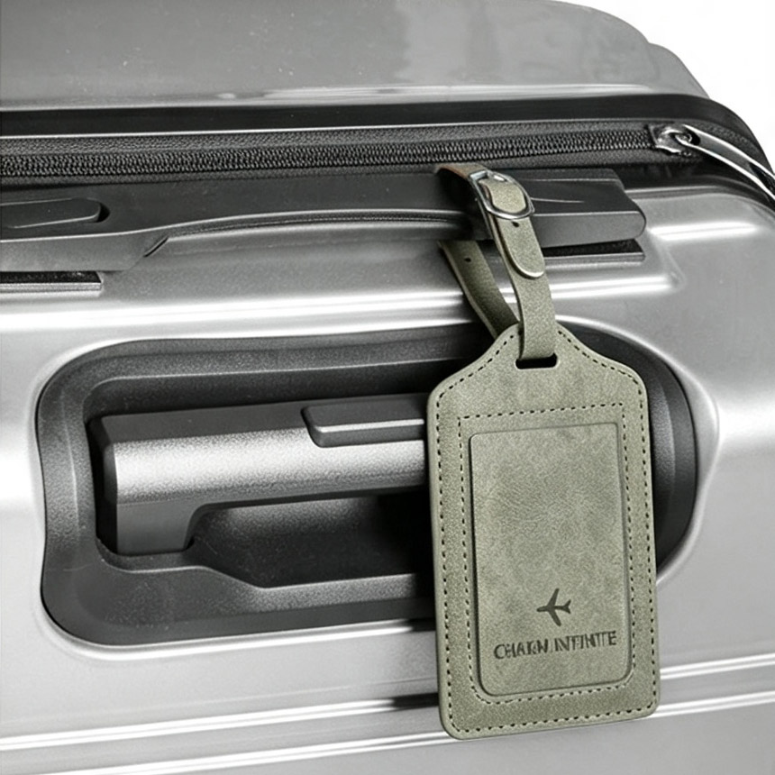 ป้ายติดกระเป๋าเดินทางหนัง PU ล - Qantas Travel Accessories บทวิจารณ์และราคา