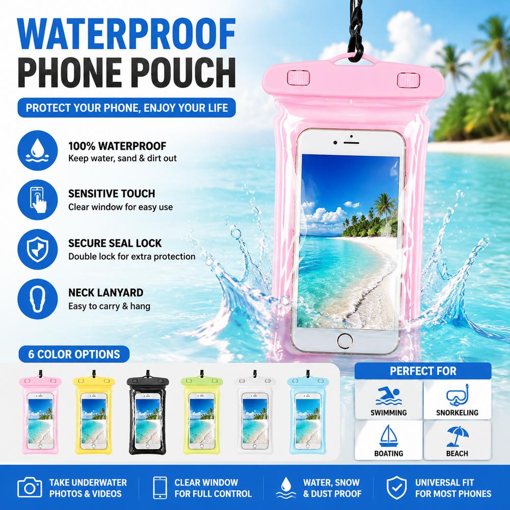 เคสโทรศัพท์กันน้ำแบบใส กระเป๋า - Travel Accessories Bag บทวิจารณ์และราคา