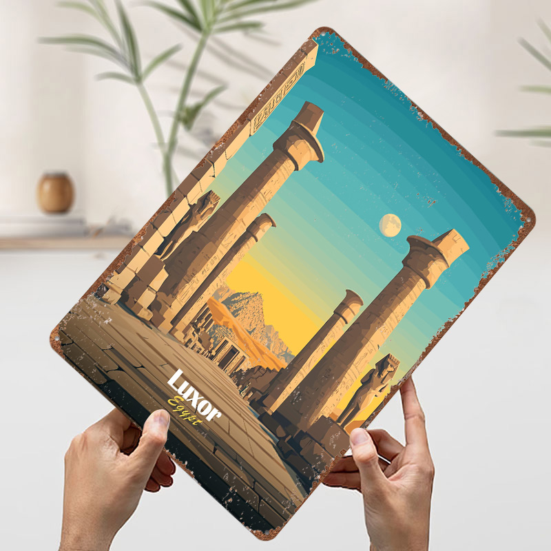 โปสเตอร์โลหะท่องเที่ยวลักซอร์อ - Travel Accessories Egypt บทวิจารณ์และราคา