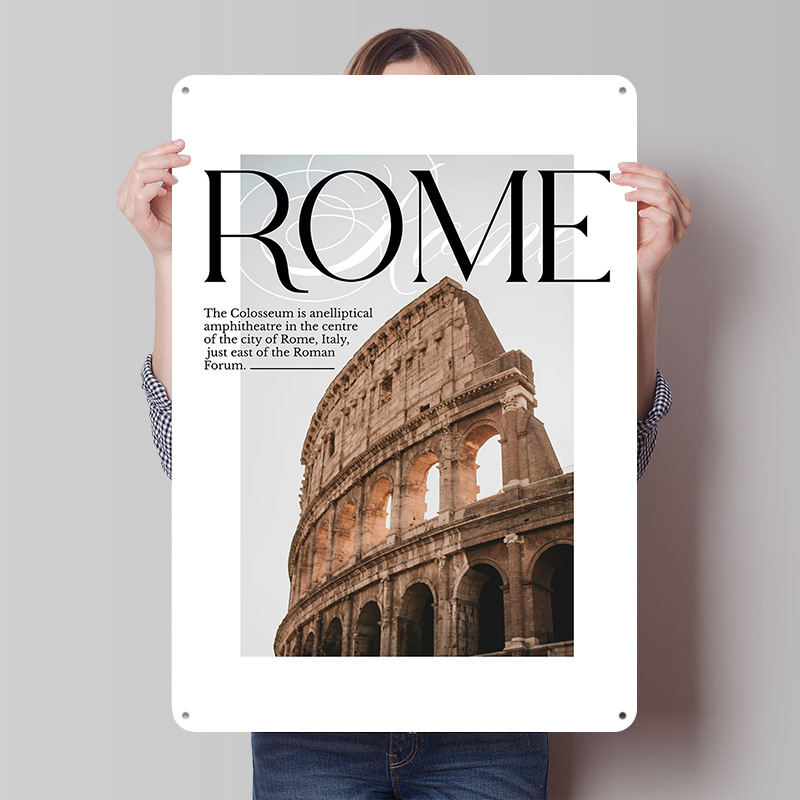 โปสเตอร์ท่องเที่ยวโรมโคลอสเซีย - Travel Accessories Rome บทวิจารณ์และราคา