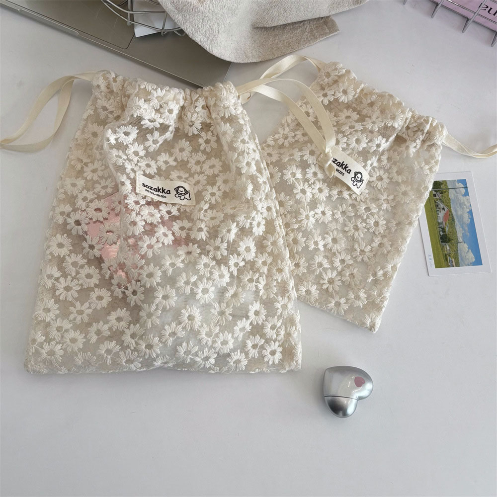 กระเป๋าเครื่องสำอางผ้าตาข่ายปั - Travel Accessories Bag บทวิจารณ์และราคา