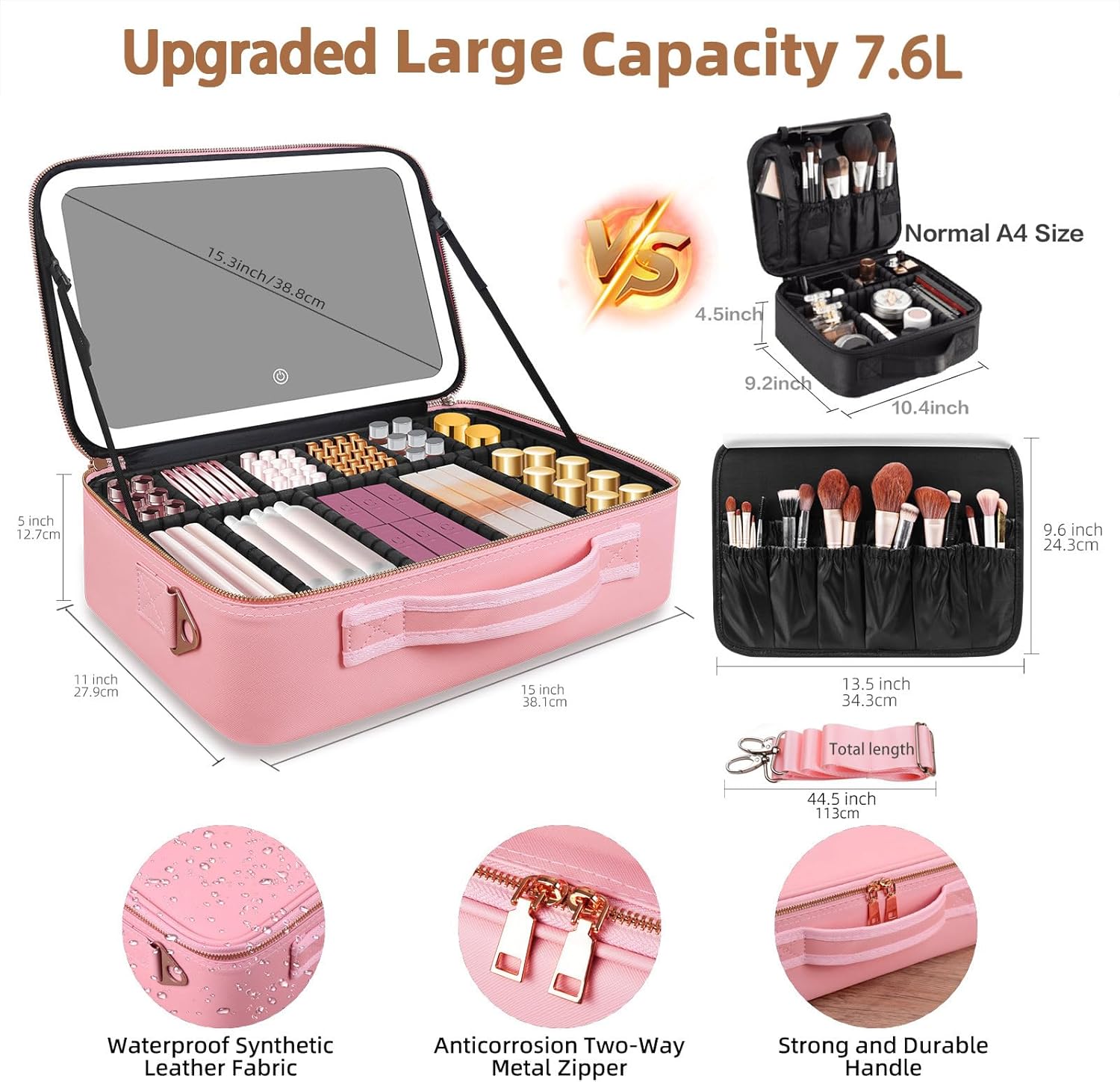 กระเป๋าเครื่องสำอางขนาดใหญ่ 15 - Travel Accessories Bag บทวิจารณ์และราคา